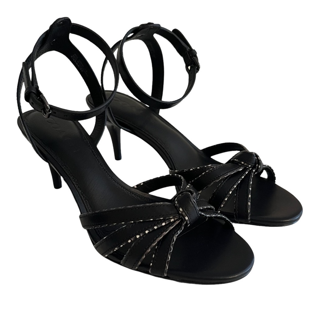 Coach "Meg" Ankle Strap Heeled Sandal 5.5